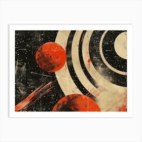 Planets In Space 1 Art Print