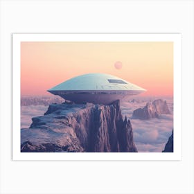 Ufo Spaceship Art Print