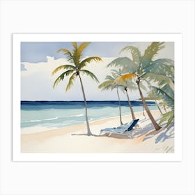 Caribbean Day At The Beach Art Print