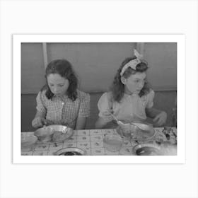 Untitled Photo, Possibly Related To Lunch For Children At The Fsa (Farm Security Administration) S Mobile Cam Art Print