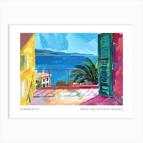 Sorrento From The Window Series Poster Painting 4 Art Print