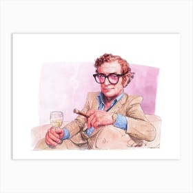 Michael Caine Portrait Art Print