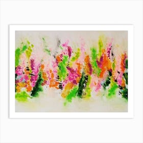 Abstract Flower Painting Art Print