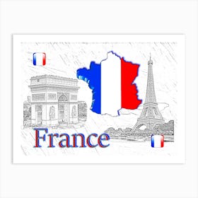 OUR HOME - FRANCE design collection Art Print