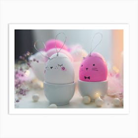 Easter Eggs Cute Art Print