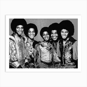 The Jackson 5ive Singer Music Art Print