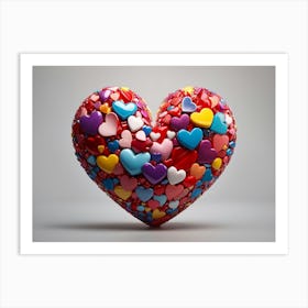 Colorful Heart Art Print