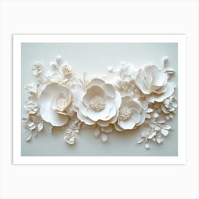 Paper Flowers 18 Art Print