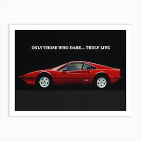 Ferrari 308gtb 1981 Vintage Car Classic Art Print