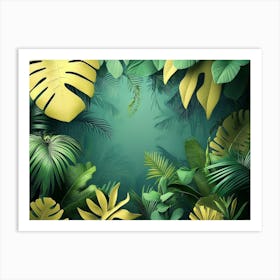 Jungle Background 5 Art Print