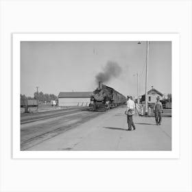 The Morning Train Comes Into Montrose, Colorado By Russell Lee Art Print
