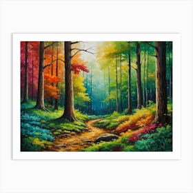 Forest Path 4 Art Print