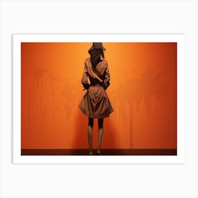 Woman In Hat 1 Art Print