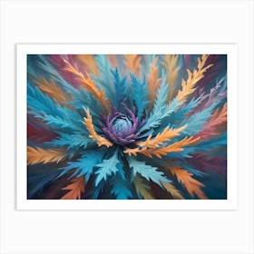 Abstract Flower 2 Art Print