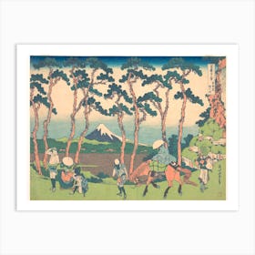 Hodogaya On The Tōkaidō , Katsushika Hokusai 1 Art Print