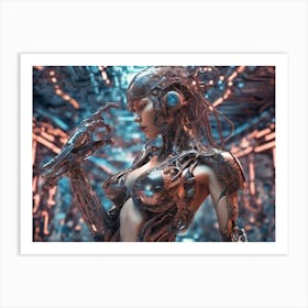 Cyborg Woman 8 Art Print