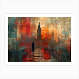 Temporal Resonances: A Conceptual Art Collection. London Skyline Art Print