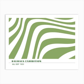 Bauhaus Green Exhibition 32 Art Print