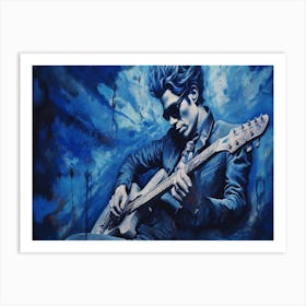 Blues Soul Series 3 - Blues Guitarist Art Print