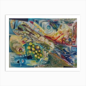 Space Travel, Abstract Wall Art Art Print