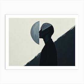 Man In Silhouette Art Print