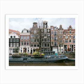 Amsterdam's Architecture: Canal Houses with facades | The Netherlands Art Print
