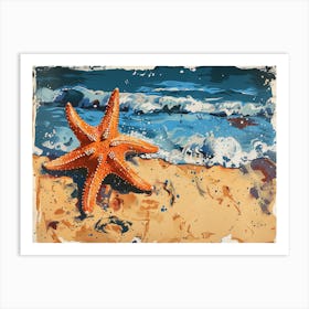 Starfish On The Beach 1 Art Print