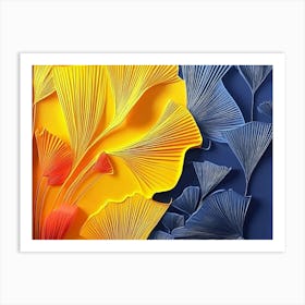 Ginkgo Leaves 5 Art Print