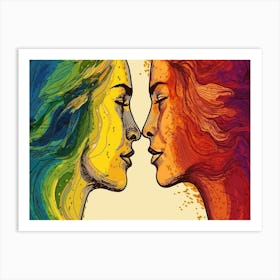 Rainbow Love 15 Art Print