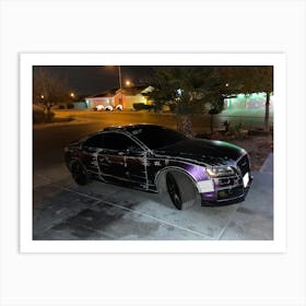 Purple Audi S5 3 Art Print