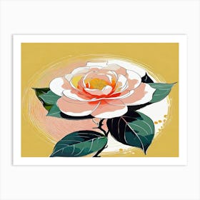 Blooming Camellia Art Print