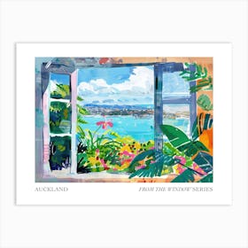 Auckland From The Window Series Poster Painting 4 Art Print