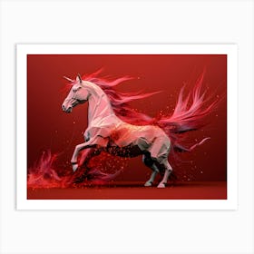 Unicorn 3d Illustration Art Print