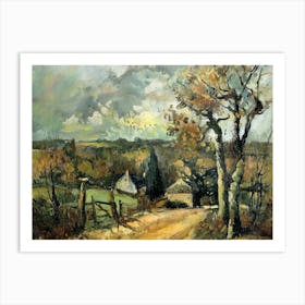 Pastoral Perfection Painting Inspired By Paul Cezanne Art Print