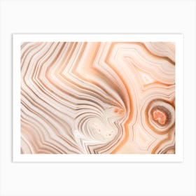 Warm Geode Layers Art Print