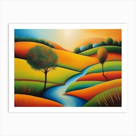 'River Valley' Art Print