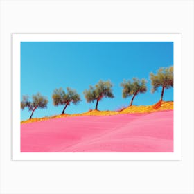 Pink Sand Dunes Art Print