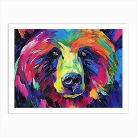 Colorful Bear 1 Art Print