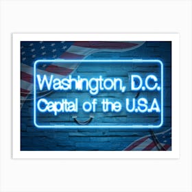 Washington D C Capital Of The U S A Art Print