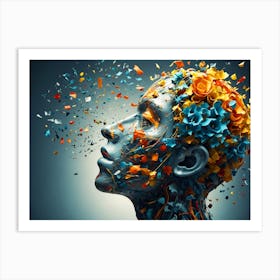 Flower Head Art Print