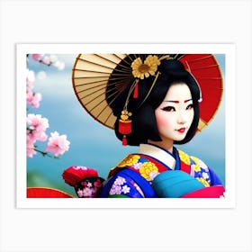 Geisha 60 Art Print