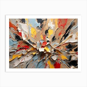 Default Abstract Expressionism Oil 4k 0 Art Print