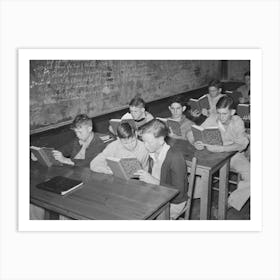 Students In Agricultural Class, High School, San Augustine, Texas By Russell Lee Art Print