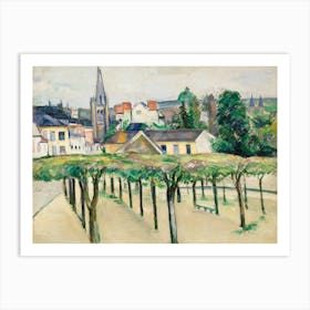 Village Square, Paul Cézanne Art Print