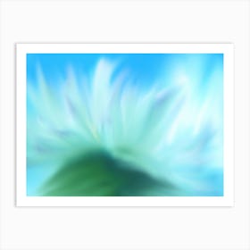 Abstract Flower blurred watercolor 1 Poster