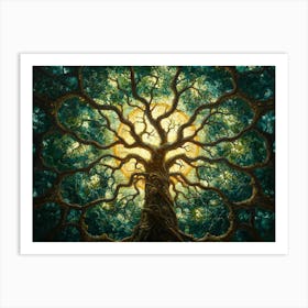 Tree Of Life William Morris Inspired Large Canvas Art Print