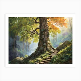 Tree In The Forest 3 Art Print