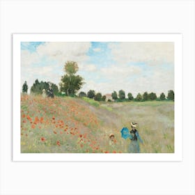 The Poppy Field Near Argenteuil (1873), 1, Claude Monet Art Print