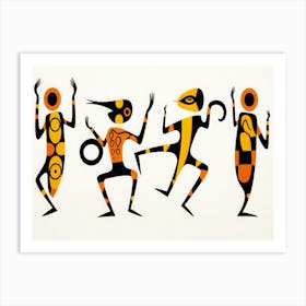 Tribal Dancers Art Print