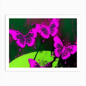 Pink Butterflies 5 Art Print